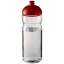 H2O Base bidon met koepeldeksel 650 ml transparant/rood