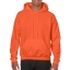 Gildan hooded sweater oranje,l