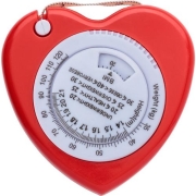 BMI meetlint in de vorm van een hart, ca. 150 cm rood
