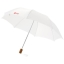Opvouwbare 20 inch paraplu white solid