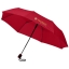 21 inch 3 sectie automatische paraplu Wali rood