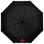 21 inch 3 sectie automatische paraplu Wali zwart
