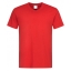 Stedman V-hals heren T-shirt scarlet red,l