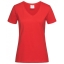 Stedman V-hals dames T-shirt scarlet red,l