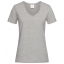 Stedman V-hals dames T-shirt grey heather,l