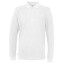 Cottover L/S polo wit,3xl