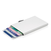 C-Secure aluminium RFID kaarthouder zilver