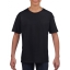Gildan T-shirt SoftStyle SS for kids zwart,l