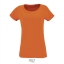Organic T-shirt Milo dames oranje,2xl