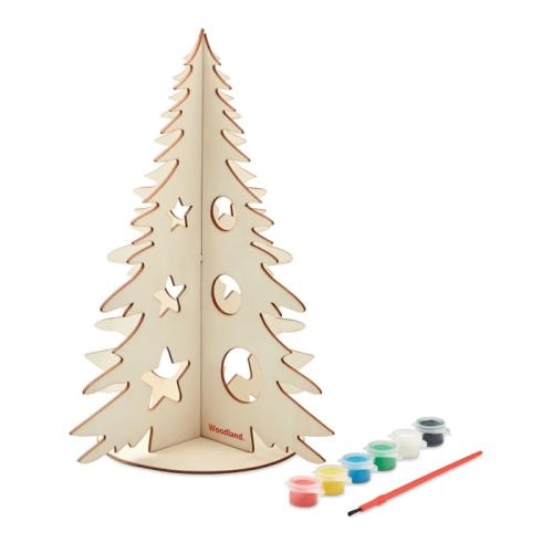 DIY houten kerstboom Tree and paint wood