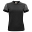 T-shirt Prime dames zwart/staalgrijs,2xl