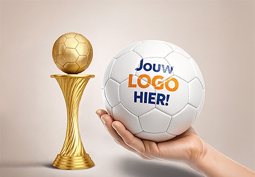 voetbal met jouw logo hier bedrukking