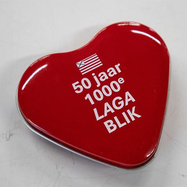 Rood blikje snoep