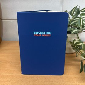 Donkerblauw notitieboek