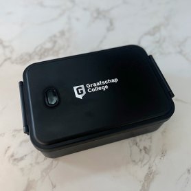 Zwarte lunchbox