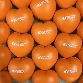 Oranje anti-stress hart