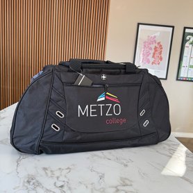 Zwarte weekendtas