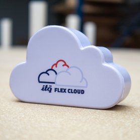 Witte anti-stress wolk